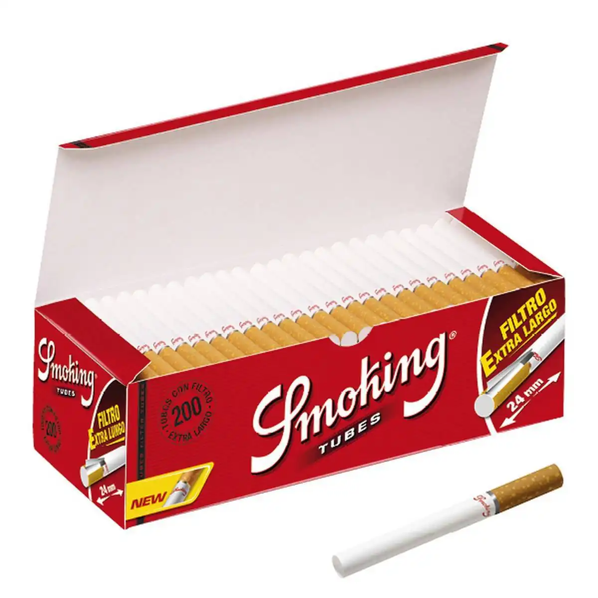 25344_SMOKING_TUBOS_200 Smoking Tubes Extra Long 200