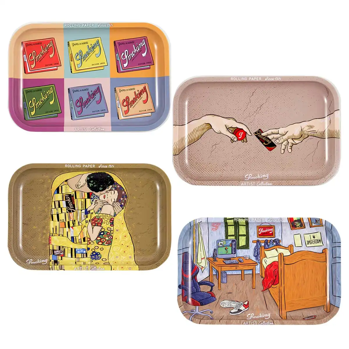 SMOKING LE-10055012-1 Smoking Metal Tray Artist Collection